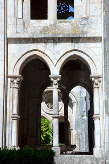 Cloister, Monastery of Alcobaca, Alcobaca, Portugal, 2009. Creator: Samuel Magal