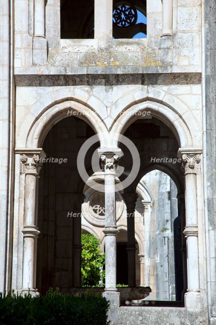Cloister, Monastery of Alcobaca, Alcobaca, Portugal, 2009. Creator: Samuel Magal.