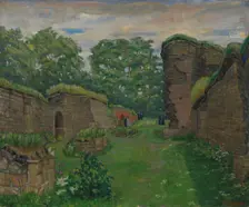Cloister Ruins at Hovedoya, probably 1926. Creator: Anders C Svarstad