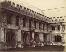 Cloisters, Magdalen, 1859. Creator: Alfred Capel-Cure