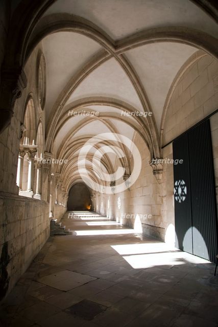 Cloisters, Monastery of Alcobaca, Alcobaca, Portugal, 2009. Creator: Samuel Magal.