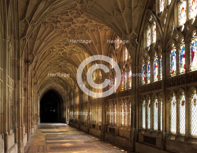 Cloisters of Gloucester Cathedral, late 14th century