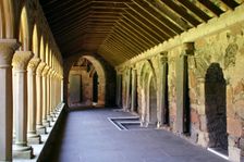 Cloisters of Iona Abbey, Argyll and Bute, Scotland. Creator: Peter Thompson