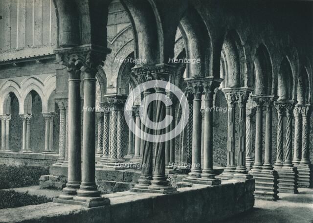 Cloisters of the Benedictine Monastery, Monreale, Sicily, Italy, 1927. Artist: Eugen Poppel.