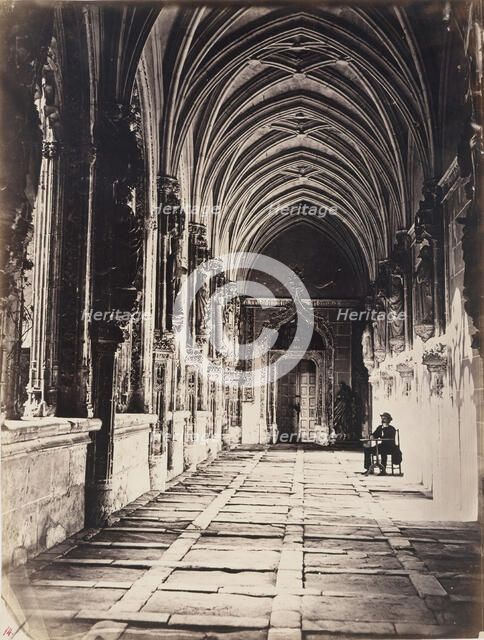 [Cloisters of the Church of Saint John of the Kings, Toledo, Spain], ca. 1858. Creator: Charles Clifford.