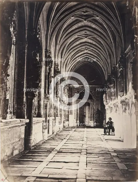 [Cloisters of the Church of Saint John of the Kings, Toledo, Spain], ca. 1858. Creator: Charles Clifford.