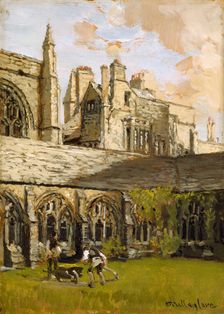 Cloisters at New College, Oxford, late 19th century. Artist: John Fulleylove