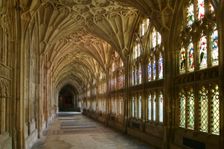 Cloisters, Gloucester Cathedral, Gloucestershire. Creator: Peter Thompson