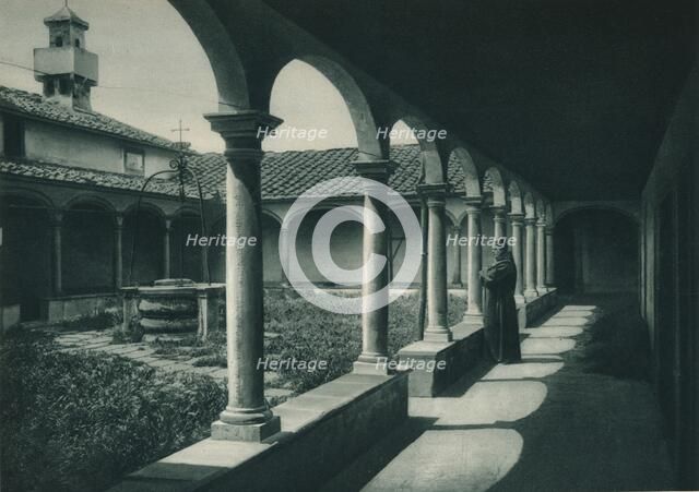 Cloisters in a monastery, Florence, Italy, 1927. Artist: Eugen Poppel.