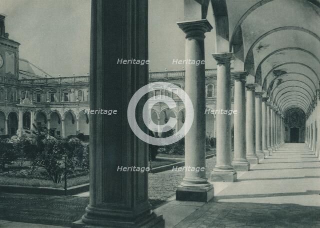 Cloisters in the Monastery of San Martino, near Naples, Italy, 1927. Artist: Eugen Poppel.