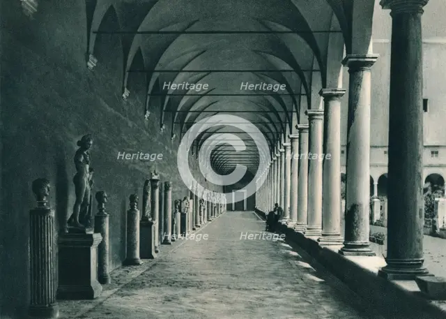 Cloisters in the museum of the Baths of Diocletian, Rome, Italy, 1927. Artist: Eugen Poppel.