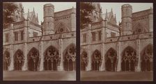 Cloisters, Salisbury Cathedral, Salisbury, Wiltshire, 1913. Creator: Walter Edward Zehetmayr