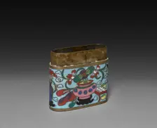 Cloisonne Opium Box, c 1800s. Creator: Unknown