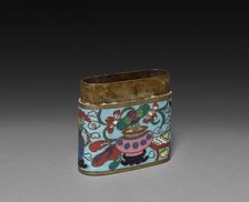 Cloisonne Opium Box, c 1800s. Creator: Unknown