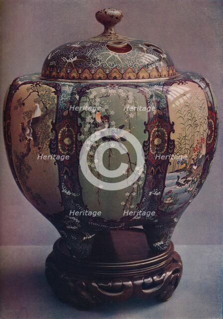 'Cloisonne Enamel Incense Burner. By Ando Jubei of Nagoya', c1900. Artist: Ando Jubei.