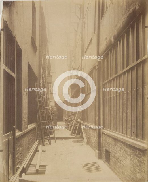 Cloitre St. Honore, Passage Marchand conduisant au Passage d'Athenes, late 19th - early 20th cent. Creator: Eugene Atget.