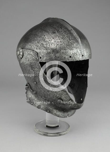 Close Helmet, Milan, c. 1510/15. Creator: Domenico dei Barini.