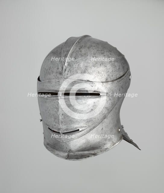 Close Helmet, Austrian, Innsbruck, ca. 1505-10. Creator: Hans Maystetter.