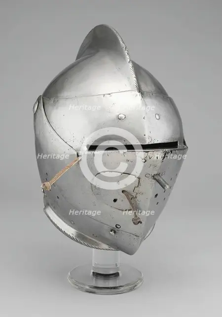 Close Helmet for the Joust and Tourney, Augsburg, c. 1590. Creator: Unknown.