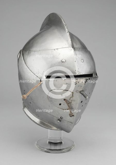 Close Helmet for the Joust and Tourney, Augsburg, c. 1590. Creator: Unknown.