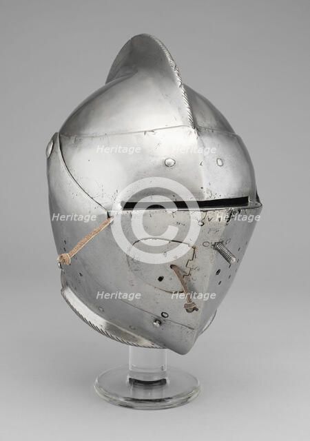 Close Helmet for the Joust and Tourney, Augsburg, c. 1590. Creator: Unknown.