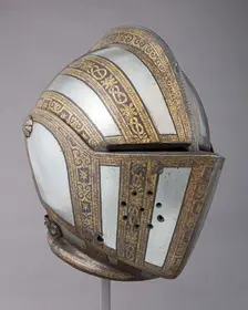 Close Helmet for Foot Combat, Italian, Milan, ca. 1600-1610. Creator: Master of the Castle Mark