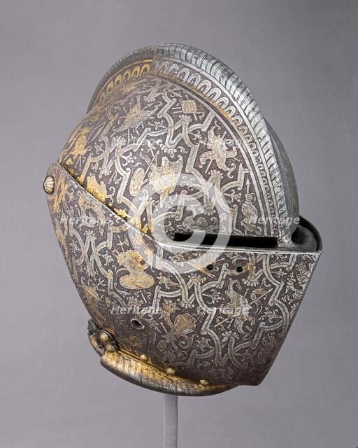 Close Helmet for Foot Combat, Italian, Milan, ca. 1600. Creator: Unknown.