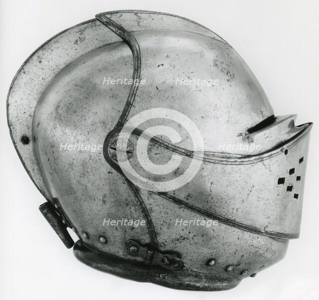 Close Helmet for Foot Tournament at the Barriers, , c. 1600/10. Creator: Unknown.