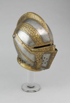 Close Helmet for Foot Tourney at the Barriers, Milan, c. 1575. Creator: Unknown