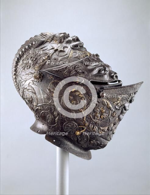 Close Helmet, Italian, Milan, ca. 1540-45. Creator: Giovan Paolo Negroli.