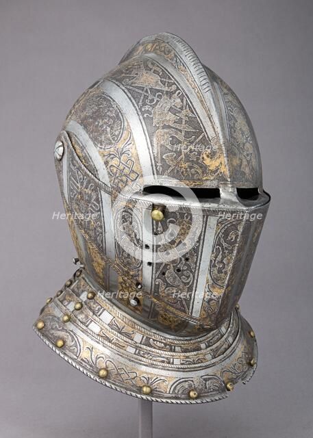 Close Helmet, Italian, Milan, ca. 1585. Creator: Pompeo della Cesa.