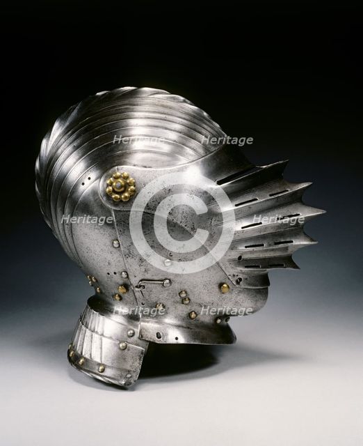 Close Helmet in Maximilian Style, c. 1520. Creator: Unknown.