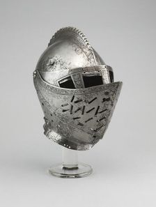 Close Helmet, Landshut, 1551, possibly 1557. Creator: Possibly by the workshop of Wolfgang Grosschede