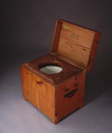 Close stool of Franz Joseph I of Austria. Artist: Anonymous
