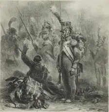 Close the Ranks, 1832. Creator: Auguste Raffet