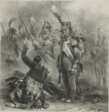 Close the Ranks, 1832. Creator: Auguste Raffet