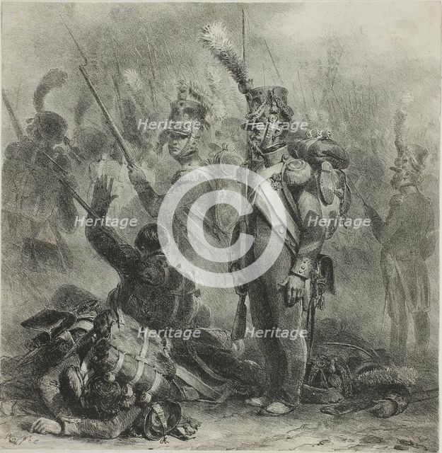 Close the Ranks, 1832. Creator: Auguste Raffet.