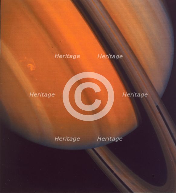 Close up of Saturn's rings, 1981. Creator: Unknown.