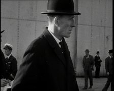 Close up of the British Foreign Minister Edward Wood, Lord Halifax, at Heston Aerodrome, in..., 1938 Creator: British Pathe Ltd