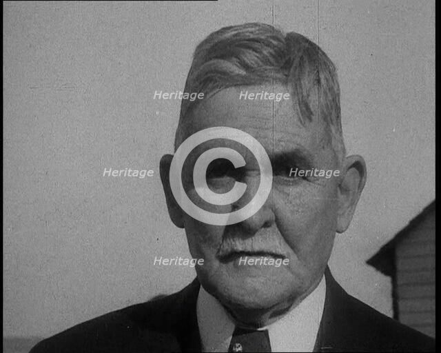 Close up  Shot of Dr John F Condon, 1930s. Creator: British Pathe Ltd.