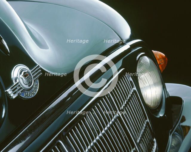 Close up view of 1949 Morris Minor. Artist: Unknown.