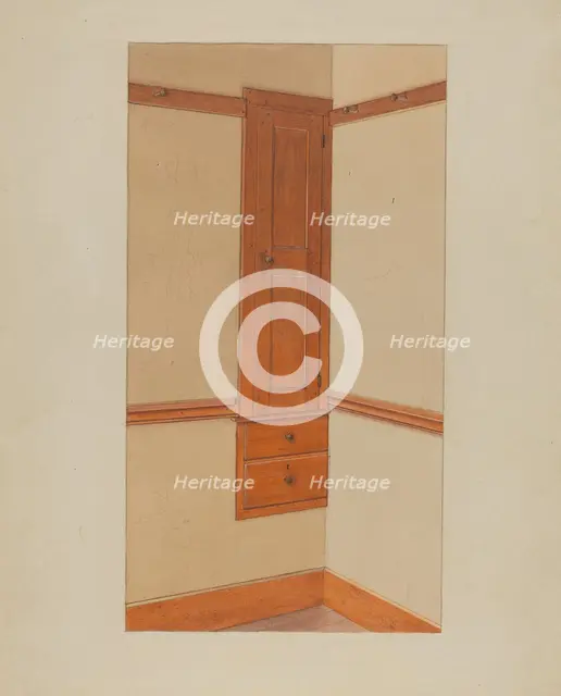 Closet and Drawers, c. 1938. Creator: Winslow Rich.