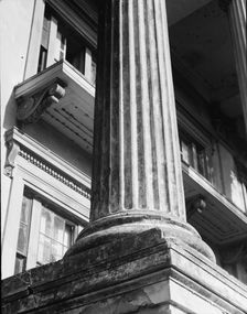 Closeup of column, Belle Grove Plantation, Louisiana, 1858, 1936?. Creator: Walker Evans