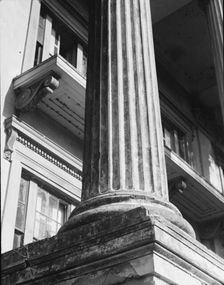 Closeup of column, Belle Grove Plantation, Louisiana, 1858, 1936?. Creator: Walker Evans