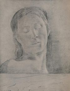 Closed Eyes c.1890, (1946). Artist: Odilon Redon