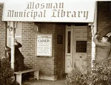 Closure of the first Mosman Library, 1952. Creator: Unknown