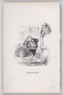 Clown from The Complete Works of Béranger, 1836. Creator: John Thompson