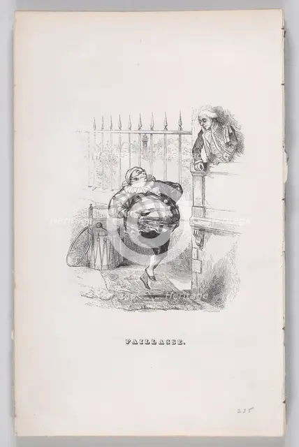 Clown from The Complete Works of Béranger, 1836. Creator: John Thompson.