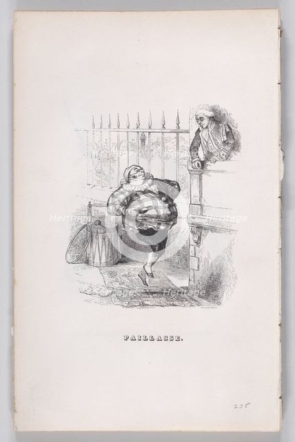 Clown from The Complete Works of Béranger, 1836. Creator: John Thompson.