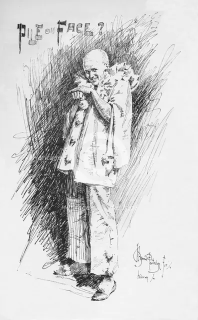 'Clown Sketch', c1893, (1894). Artist: Bernard Partridge.